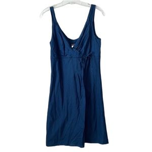 Patagonia Blue Stripe Organic Wrap Dress Size 10